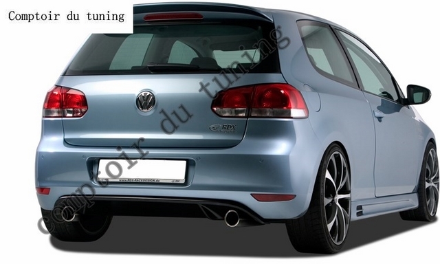 Pare-chocs arrière insert VW Golf 6 "GTI-Look"