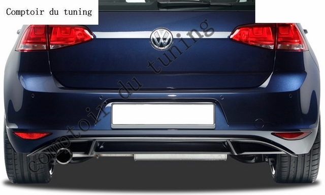 extension de pare-chocs arrière VW Golf 7 center part