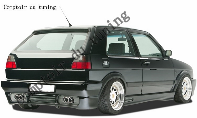 Pare-chocs arrière VW Golf 2 with numberplate "GT4"