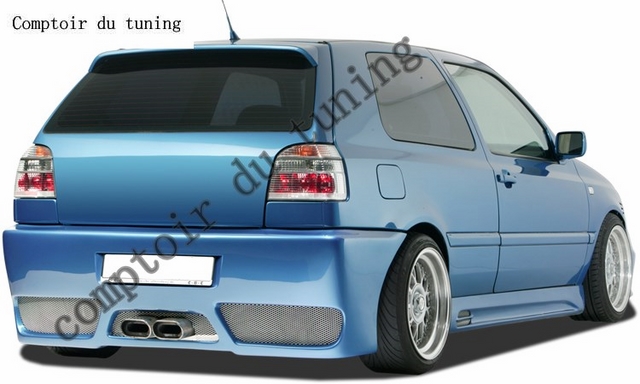 Pare-chocs arrière VW Golf 3 with numberplate "GT-Race"