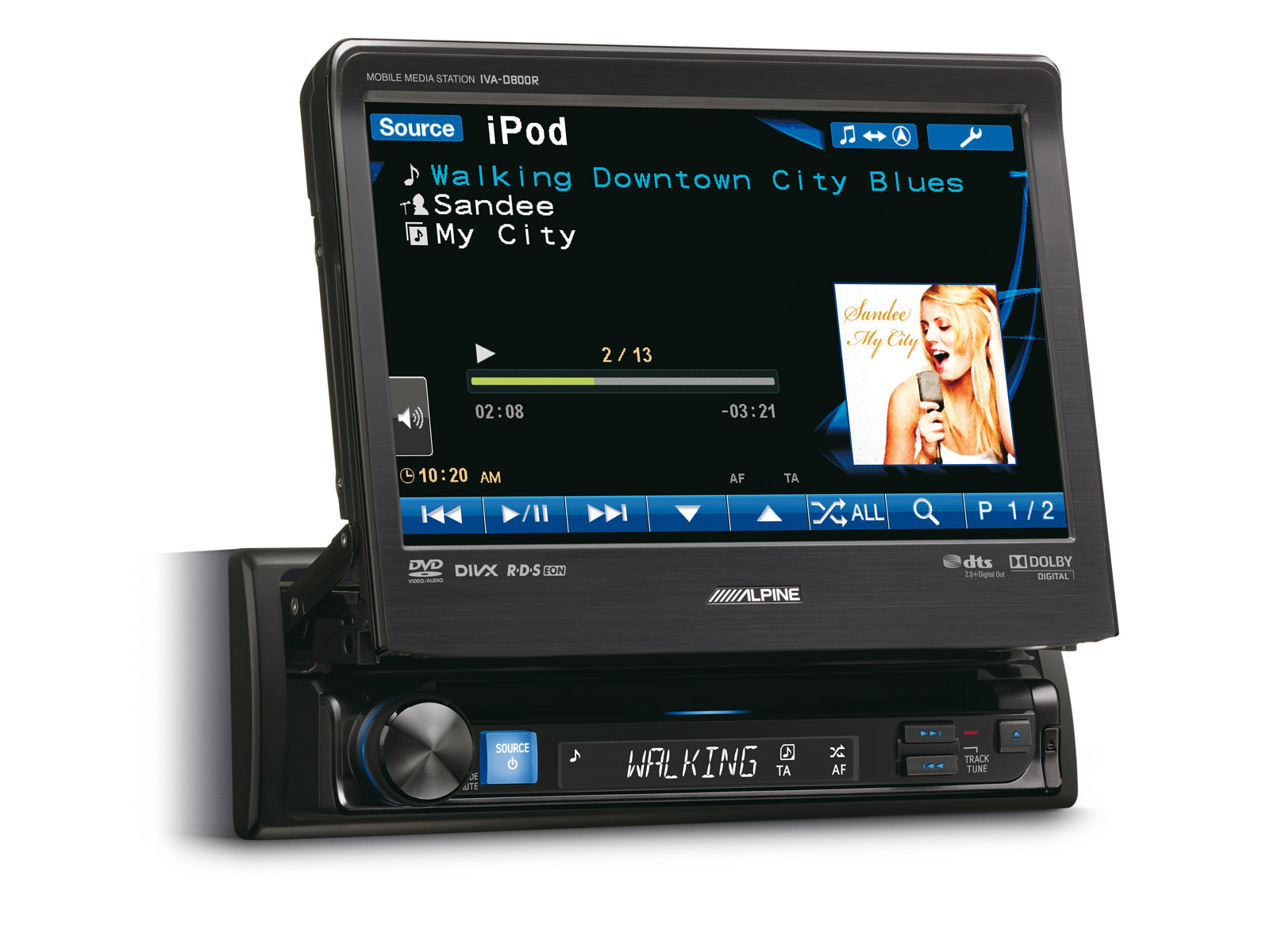 Jantes alu IVA-D800R Station Multimedia Embarquee 1 DIN	