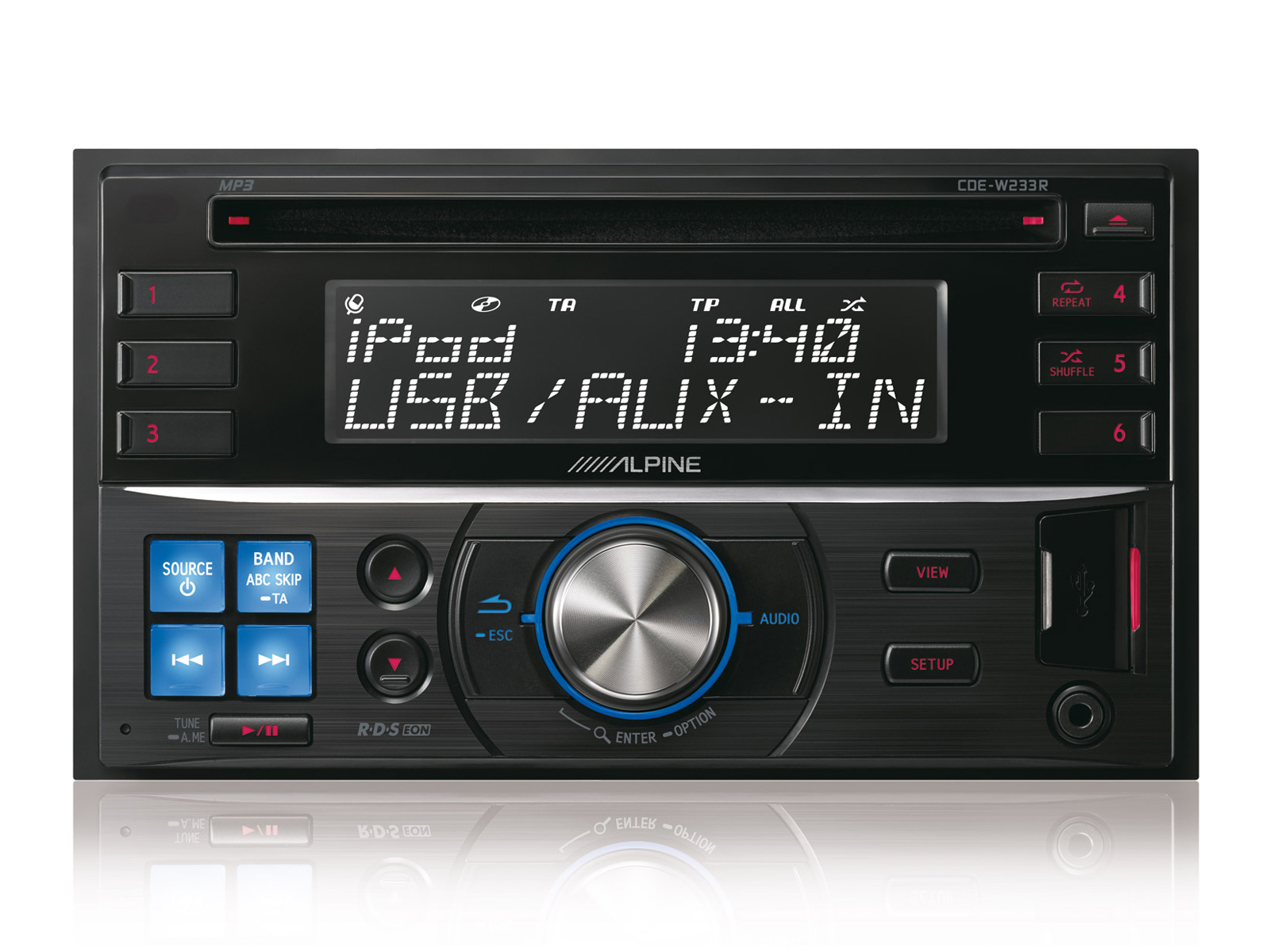 Jantes alu CDE-W233R Lecteur CD-2 DIN / Pilote USB et iPod	