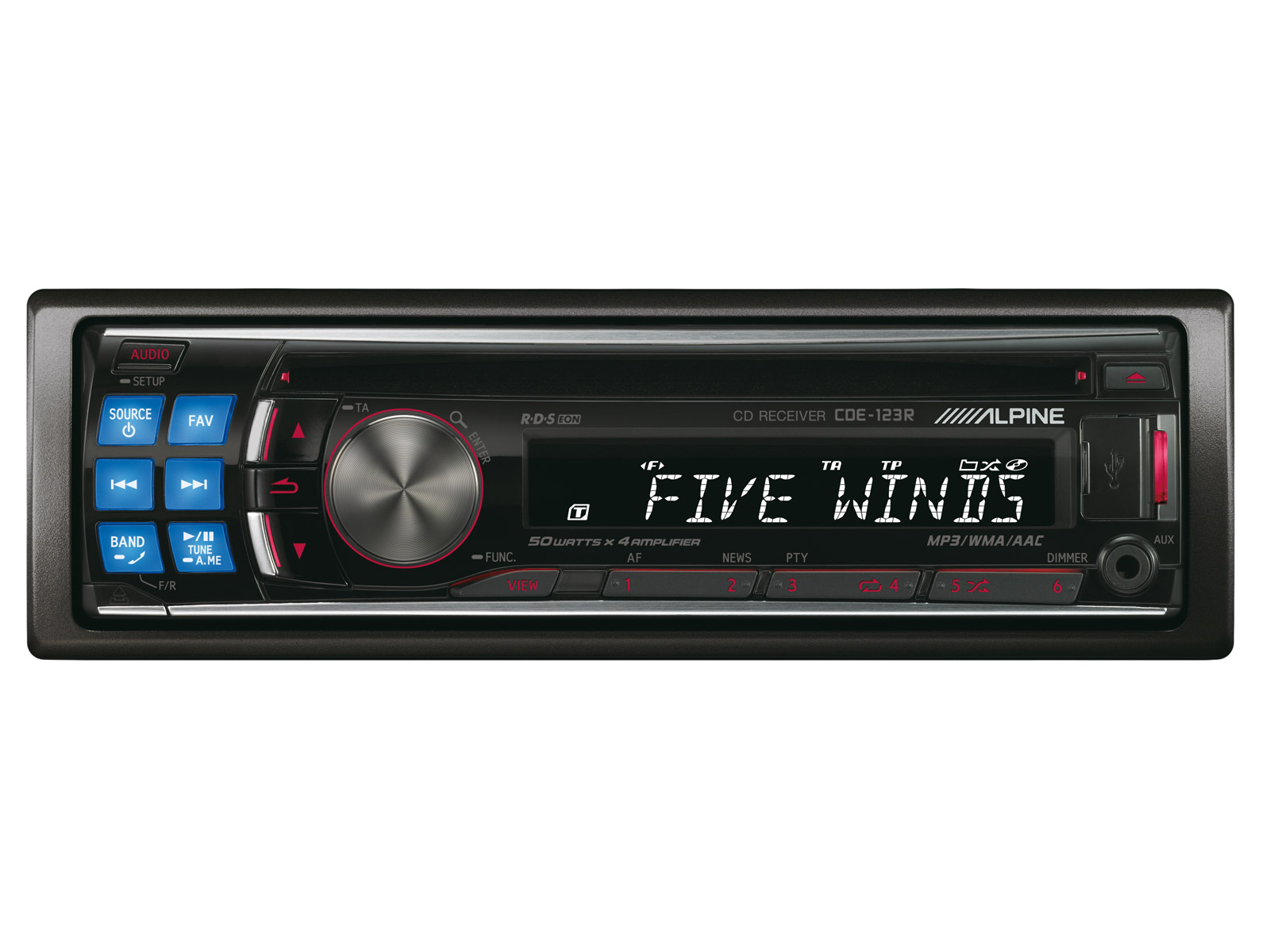 Jantes alu CDE-123R Lecteur CD / Pilote USB et iPod	