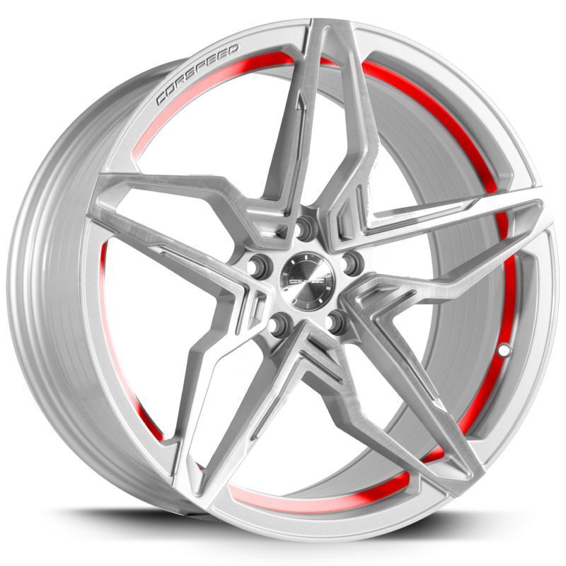 Barracuda Corspeed KHARMA Surface en argent brossé Liseret de couleur rouge