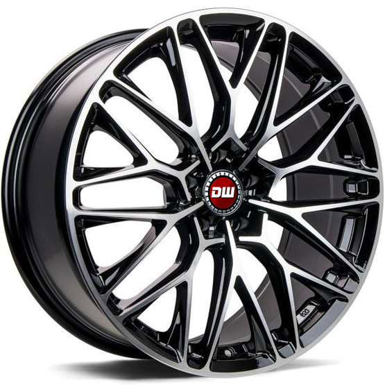 Jante alu DW Wheels DWV-P BLACK POLISHED FACE