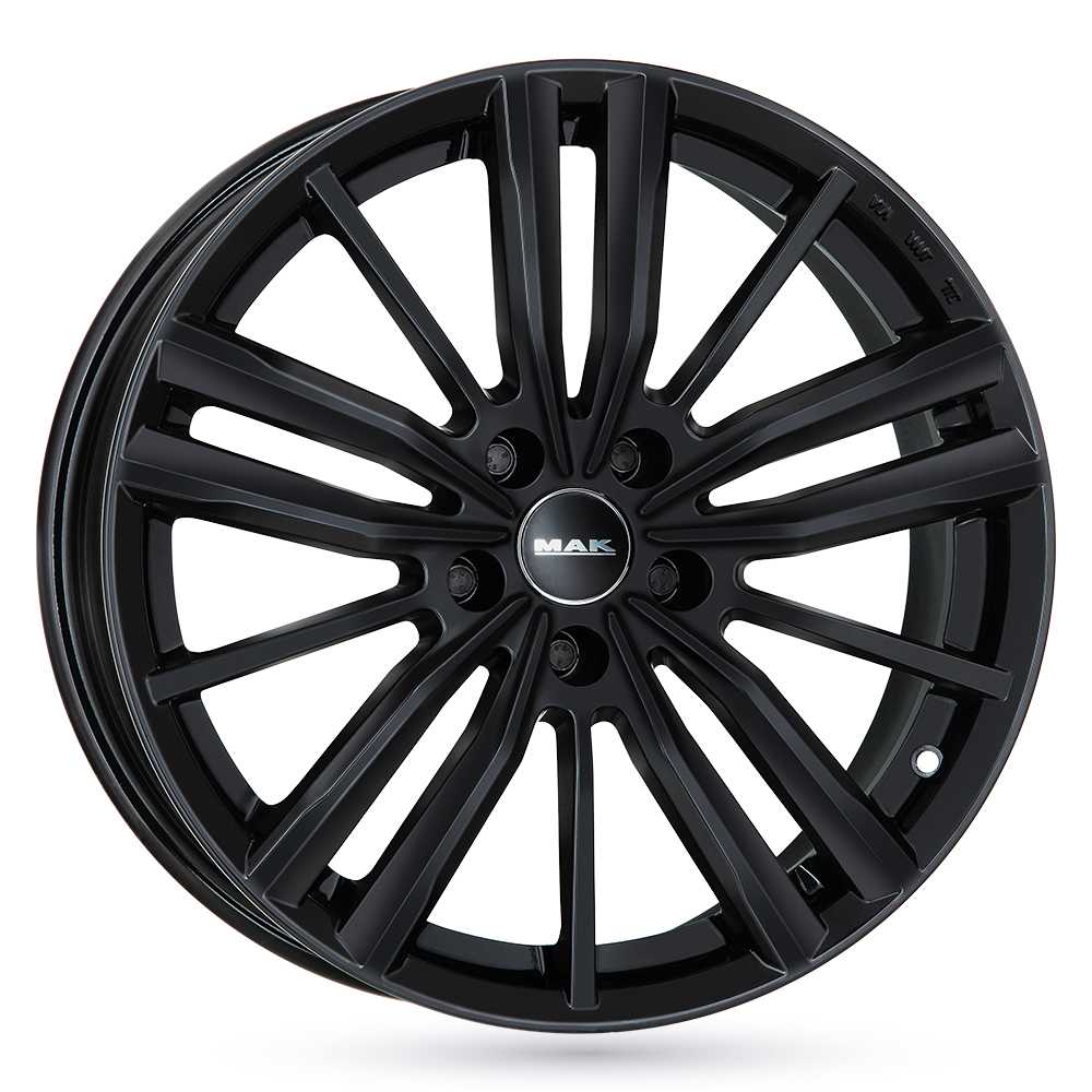 Jante alu MAK<br>  VIER [8 x 18] <br>NOIR BRILLANT  ET39.0 -5x112-