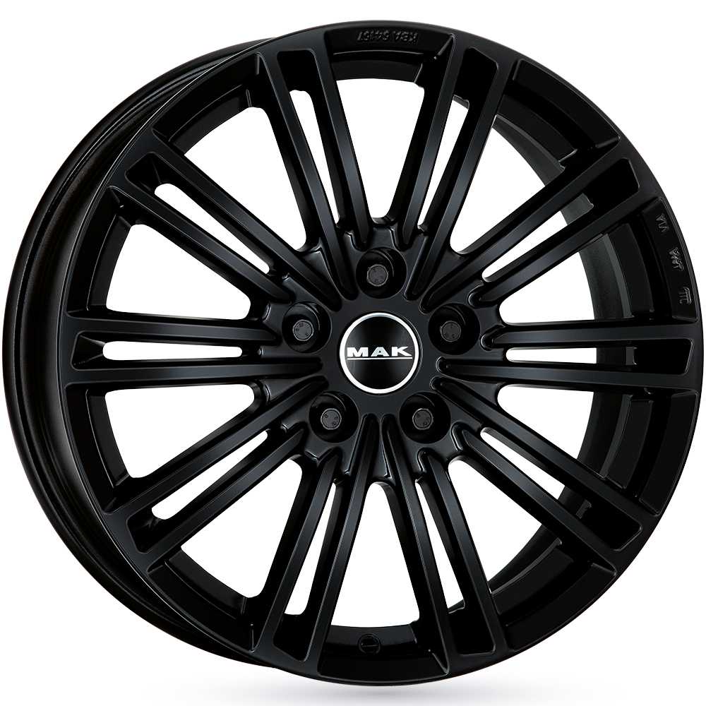 Jante alu MAK<br>  YORK [8 x 19] <br>NOIR BRILLANT  ET42.0 -5x108-