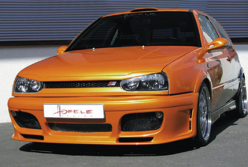 PC AV VW GOLF 3 LOOK TURBO AVEC CALANDRE GRILLAGEE