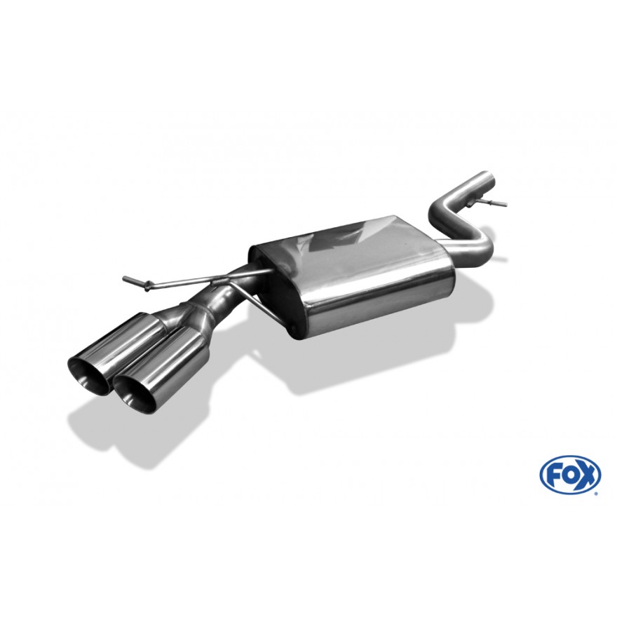 Silencieux arrière inox 2x76mm type 25 pour BMW 320d TYPE E90/91/92