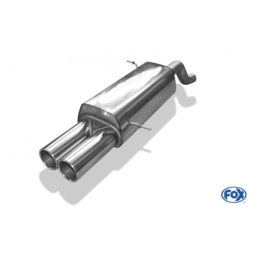 Silencieux arrière inox 2x90mm type 12 pour FORD FIESTA MK7 ST