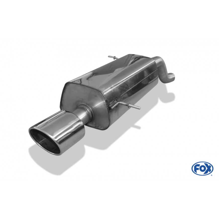 Silencieux arrière inox 1x129x106mm type 32 pour FORD FIESTA MK7 ST