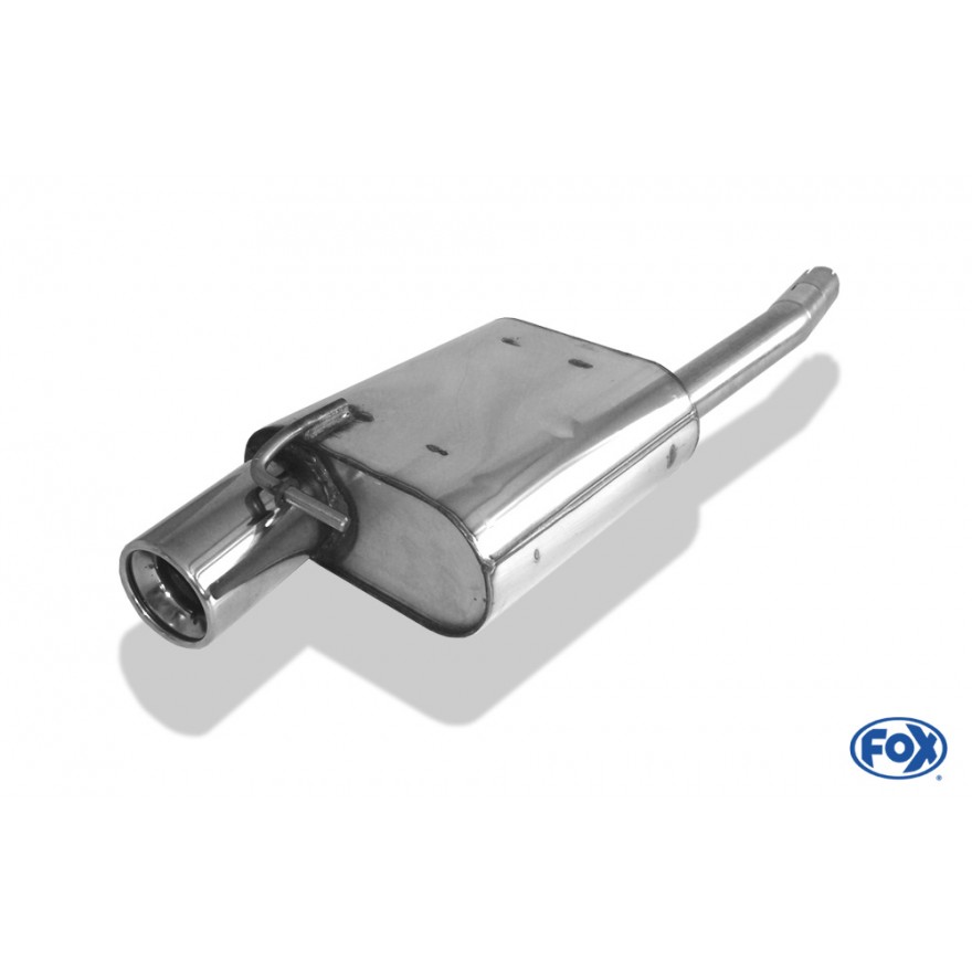 Silencieux arrière inox 1x90mm type 13 pour FORD FOCUS MK1 TYPE DFW
