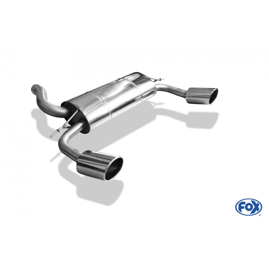 Silencieux arrière duplex inox 1x129x106mm type 32 pour FORD FOCUS RS MK2