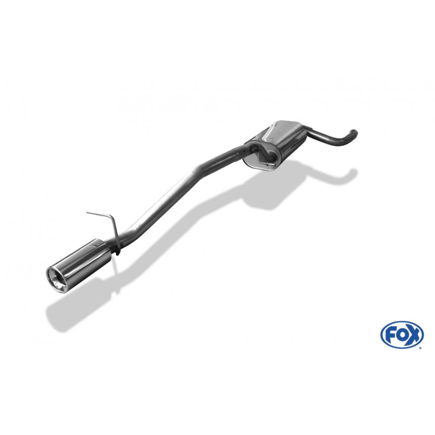 Silencieux arrière inox 1x90mm type 13 pour FORD FOCUS MK2 FACELIFT (SW)