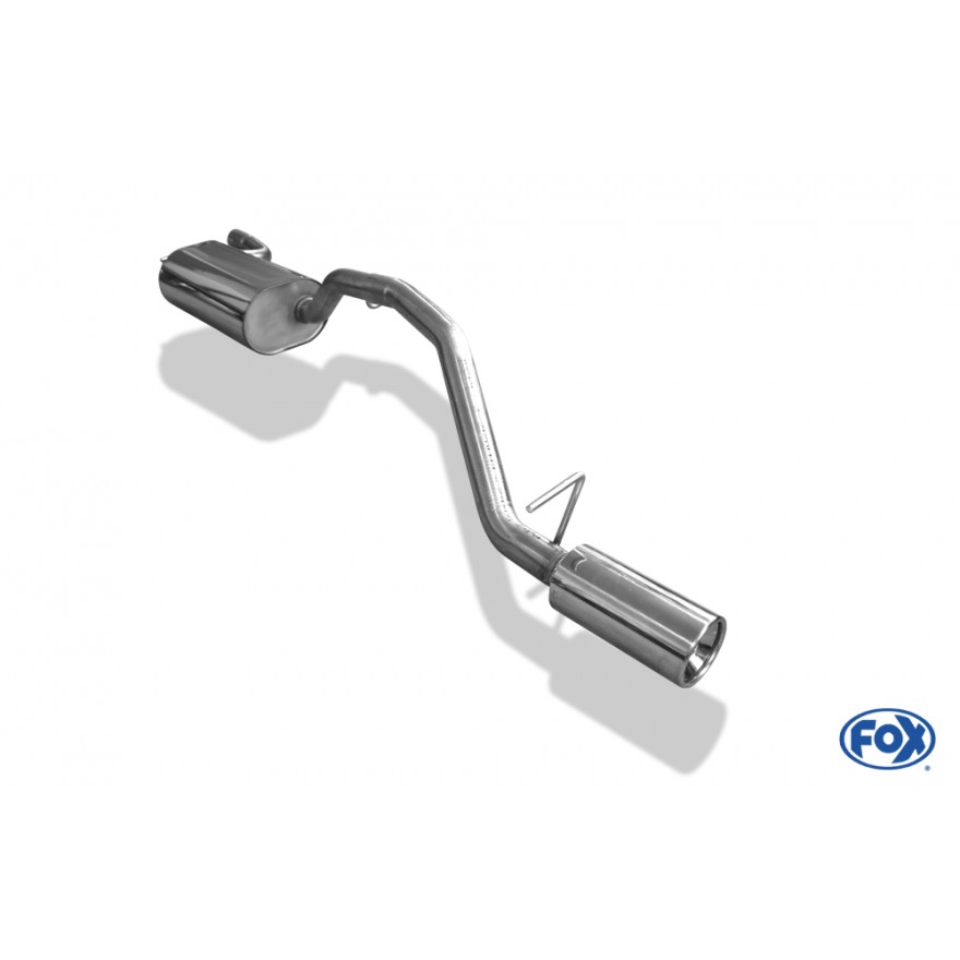 Silencieux arrière inox 1x90mm type 13 pour FORD FOCUS MK2 FACELIFT (HAYON)