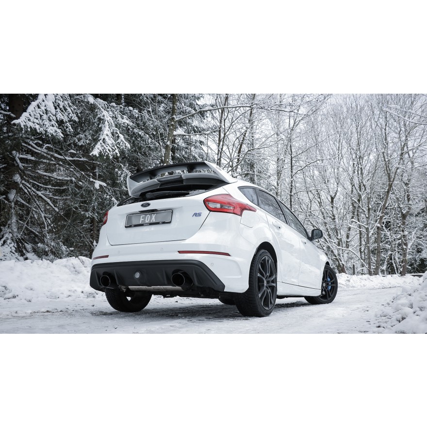 Silencieux arrière duplex inox 1x129x106mm type 44 (embouts noirs) pour FORD FOCUS RS MK3
