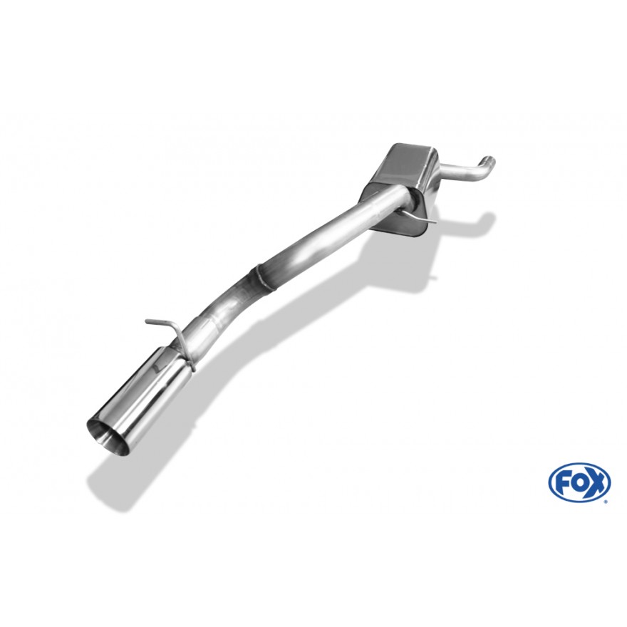 Silencieux arrière inox 1x90mm type 24 pour FORD FOCUS MK2 FACELIFT (HAYON)