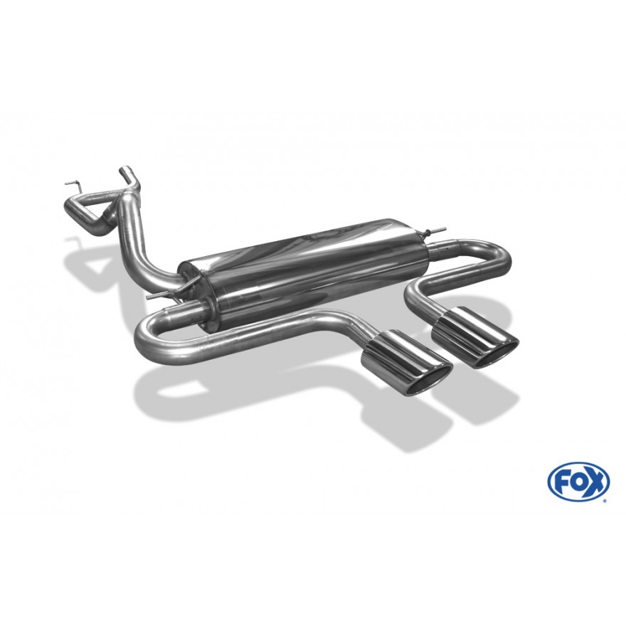 Silencieux arrière sortie central inox 2x115x85mm type 32 pour FORD FOCUS ST MK3 (BREAK/SW)
