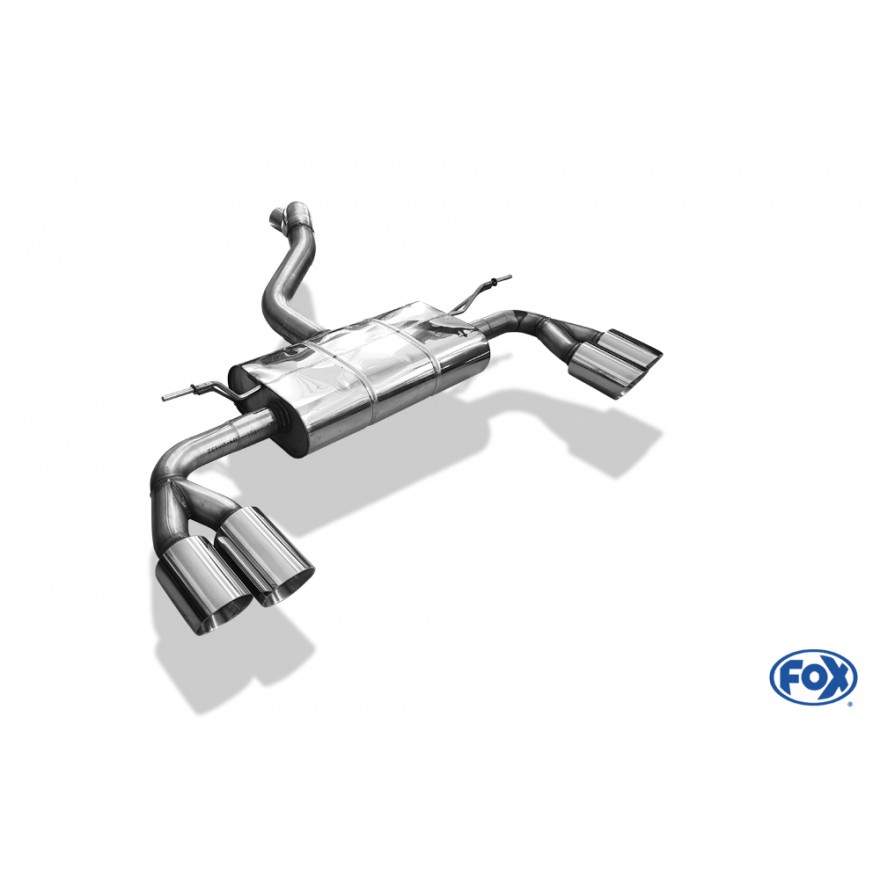 Silencieux arrière duplex inox 2x90mm type 25 pour FORD FOCUS MK4 ST-LINE