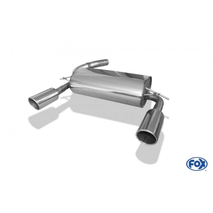 Silencieux arrière duplex inox 1x100mm type 17 pour FORD KUGA MK2 4x4