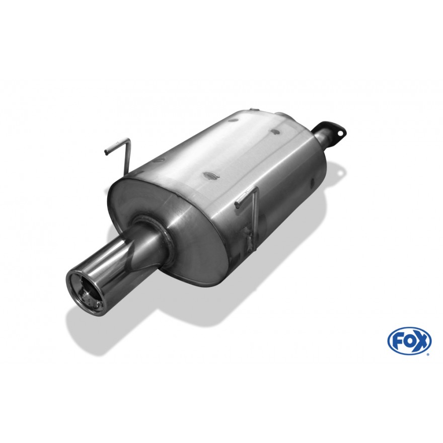 Silencieux arrière inox 1x90mm type 13 pour HONDA CIVIC IV