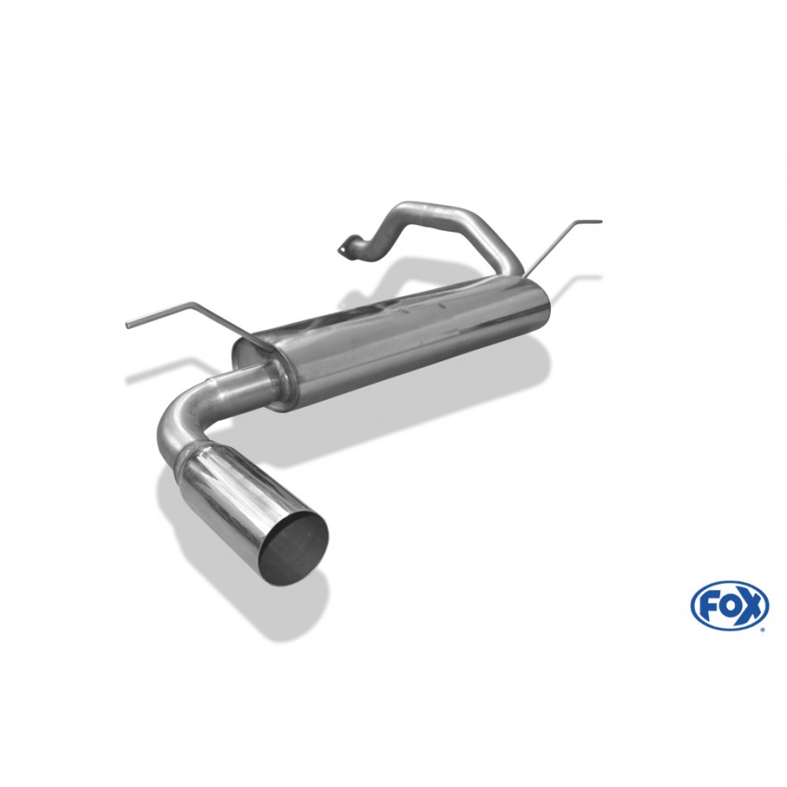 Silencieux arrière inox 1x90mm type 10 pour HONDA CIVIC IV