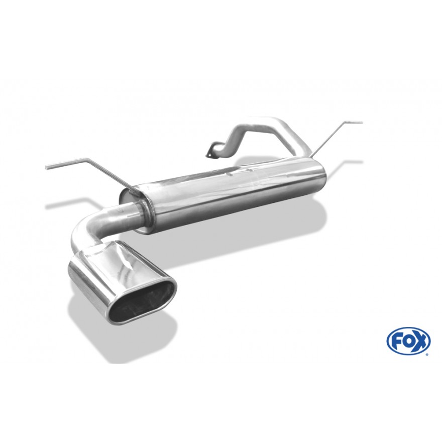 Silencieux arrière inox 1x135x80mm type 52 pour HONDA CIVIC IV