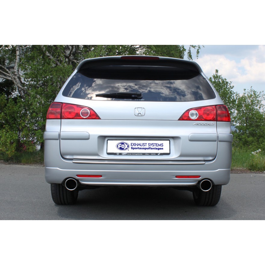 Silencieux arrière duplex inox 1x100mm type 16 pour HONDA ACCORD VII TOURER TYPE CM1