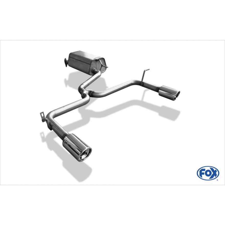 Silencieux arrière duplex inox 1x90mm type 17 pour HYUNDAI I30 TYPE FD (FABRICATION RÉPUBLIQUE DE CORÉE)