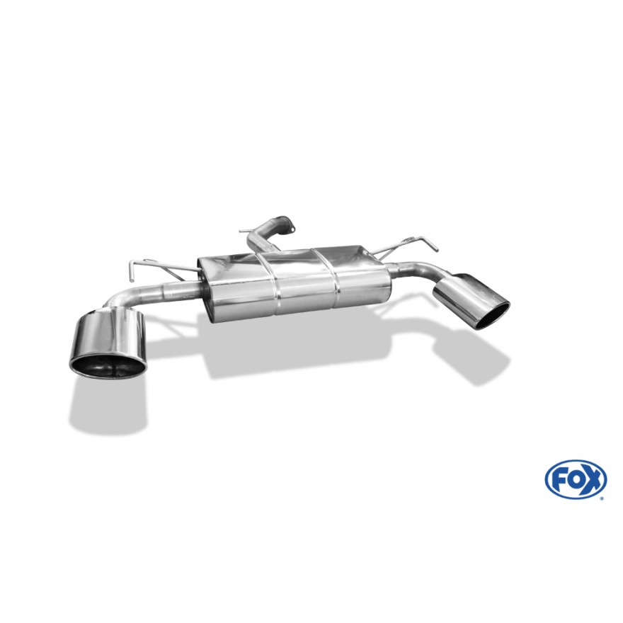 Silencieux arrière duplex inox 1x160x90mm type 38 pour HYUNDAI I30 TYPE PDE/PD