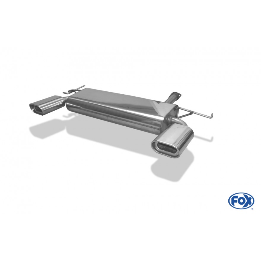 Silencieux arrière duplex inox 1x135x80mm type 53 pour KIA SPORTAGE 4x4 TYPE JE