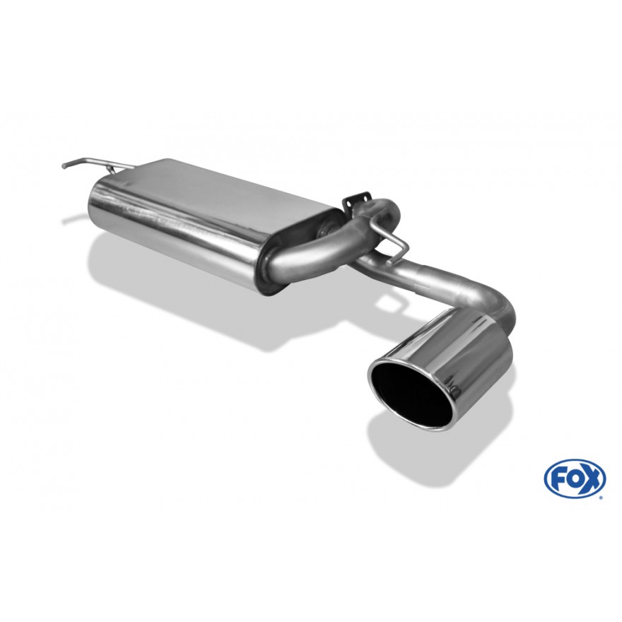 Silencieux arrière inox 1x129x106mm type 44 pour MITSUBISHI ASX 4x2