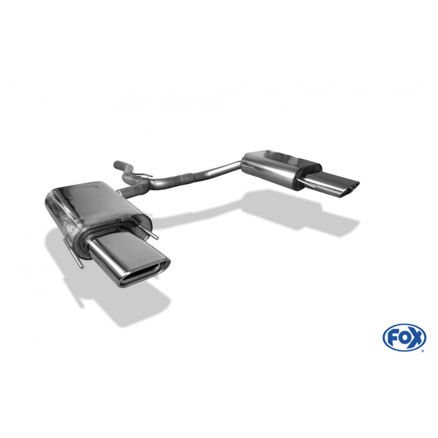 Silencieux arrière duplex inox 1x150x70mm type 53 pour SAAB 9.3 TYPE YS3