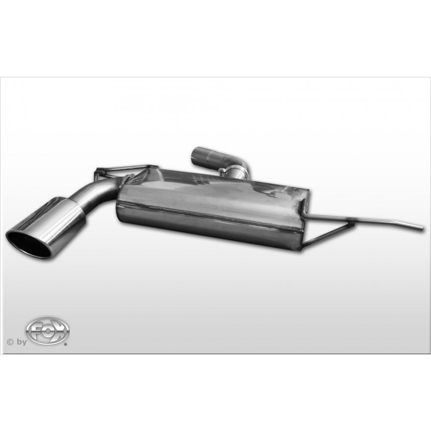 Silencieux arrière inox 1x129x106mm type 32 pour VOLKSWAGEN GOLF GTI/GTD MK5
