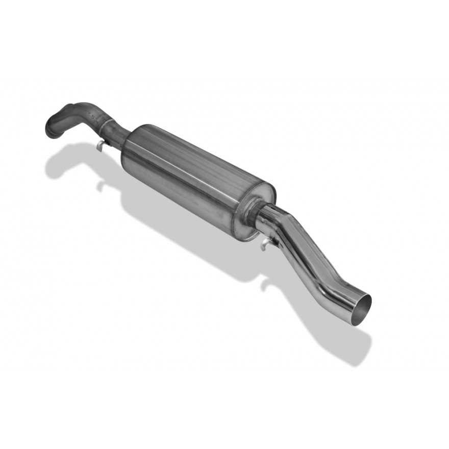Silencieux arrière inox 1x60mm type 23 pour VOLKSWAGEN GOLF MK1 GTI