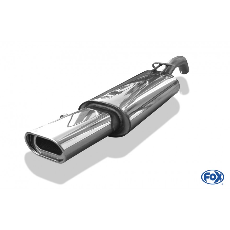 Silencieux arrière inox 1x135x80mm type 53 pour VOLKSWAGEN GOLF MK2