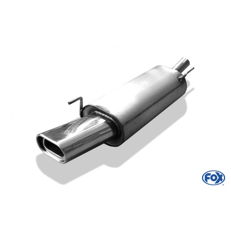 Silencieux arrière inox 1x135x80mm type 53 pour VOLKSWAGEN GOLF CABRIOLET MK4