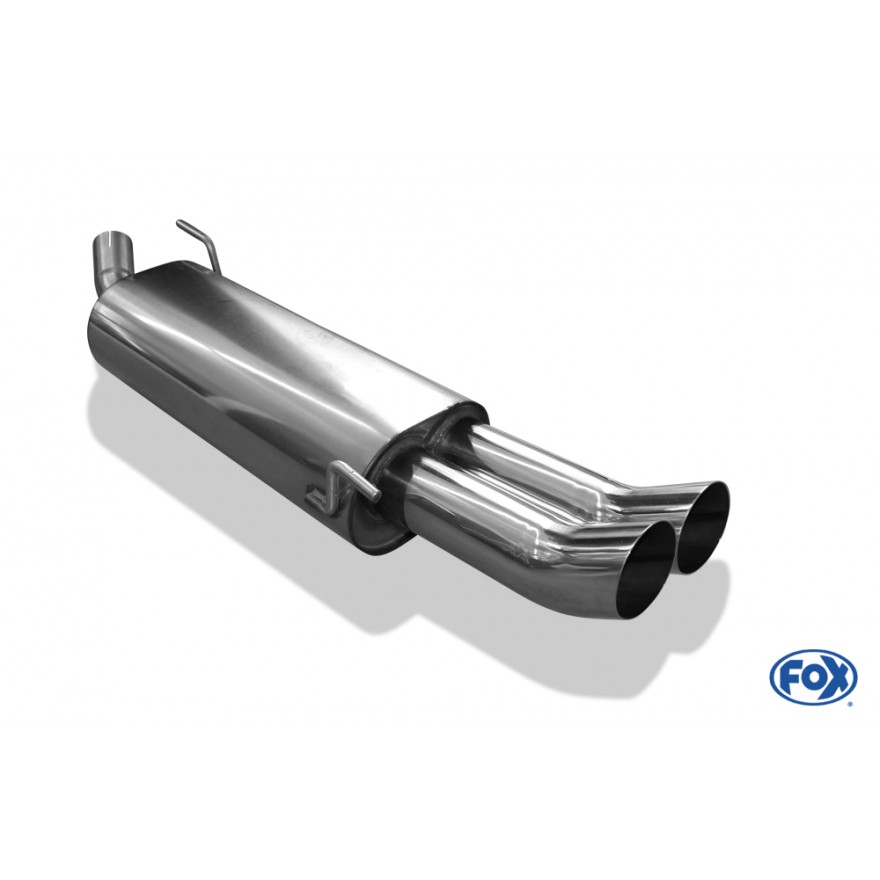 Silencieux arrière inox 2x76mm type 18 pour VOLKSWAGEN GOLF GTI/VR6 MK3