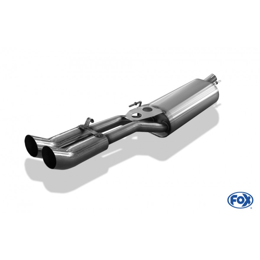 Silencieux arrière inox 2x76mm type 18 pour VOLKSWAGEN GOLF MK3 VARIANT