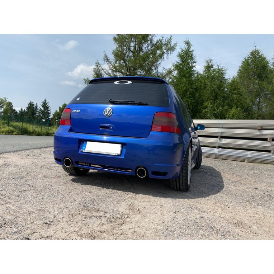 Silencieux arrière duplex inox 1x100mm type 16 pour VOLKSWAGEN GOLF R32 MK4