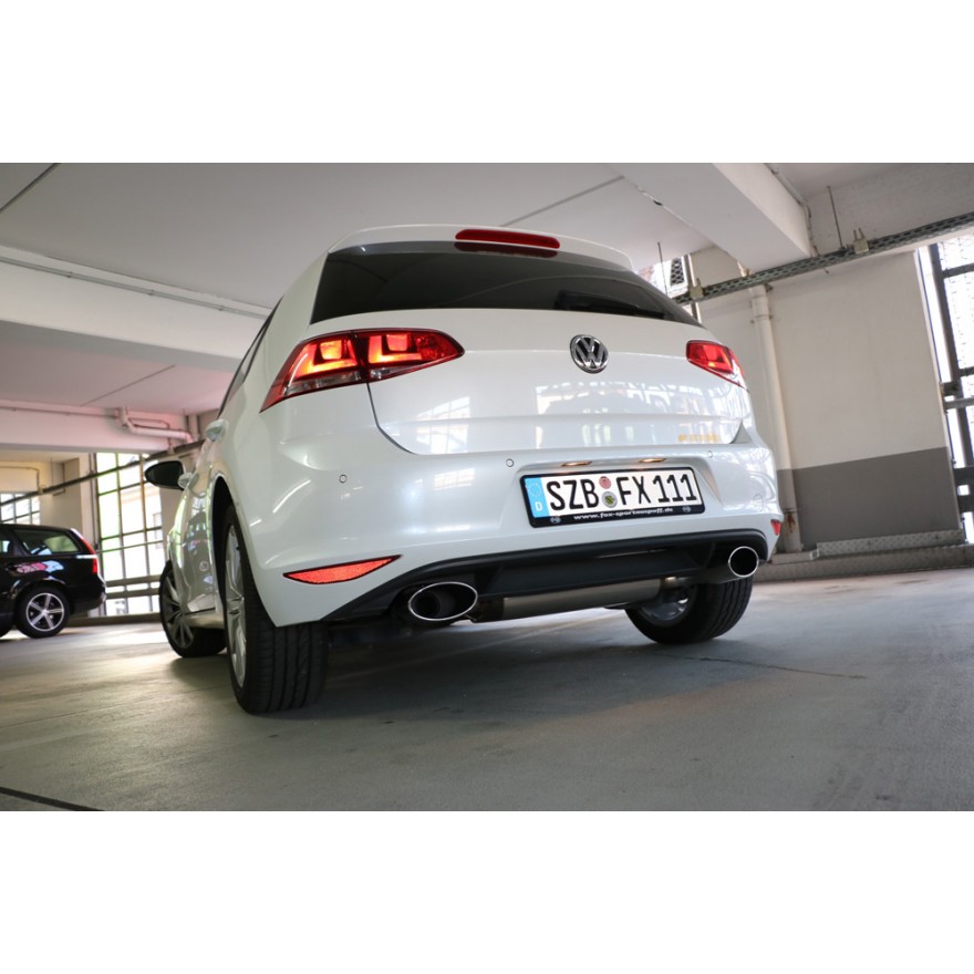 Silencieux arrière duplex inox 1x160x90mm type 38 pour VOLKSWAGEN GOLF MK7