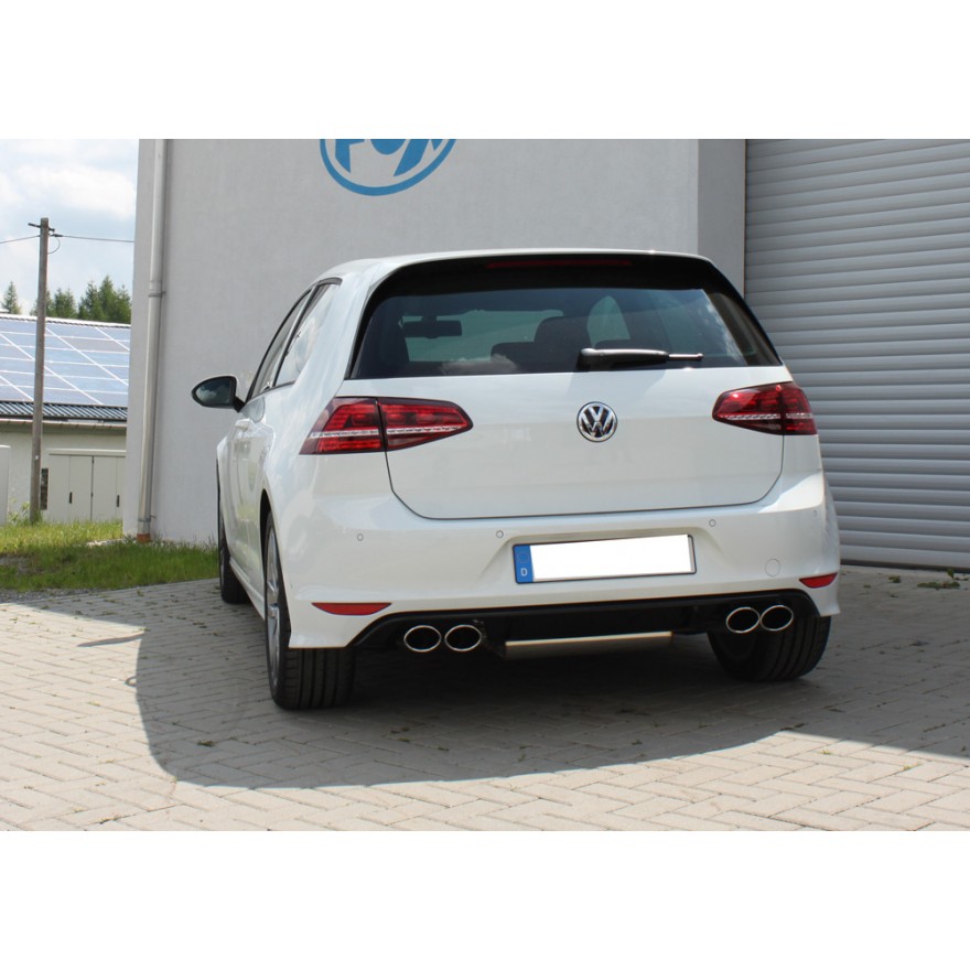 Silencieux arrière duplex inox 1x115x85mm type 32 (look R) pour VOLKSWAGEN GOLF MK7