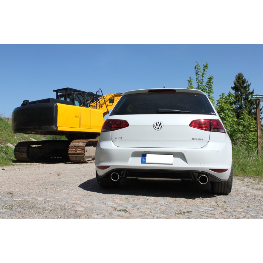 Silencieux arrière duplex inox 1x100mm type 16 "look GTI" pour VOLKSWAGEN GOLF TDI 4-MOTION MK7