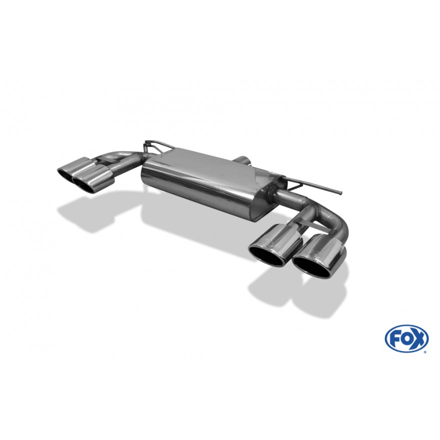 Silencieux arrière duplex inox 2x115x85mm type 44 pour VOLKSWAGEN GOLF R 4-MOTION MK7
