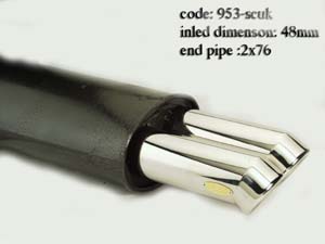 Echappement Universel 2*76 mm-953