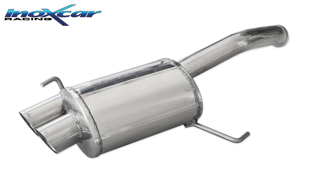 Inox OVAL.02.RA Silencieux arriere 2X80 RACING