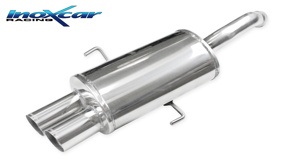 Inox OVAL.06.RA Silencieux arriere 2X80 RACING