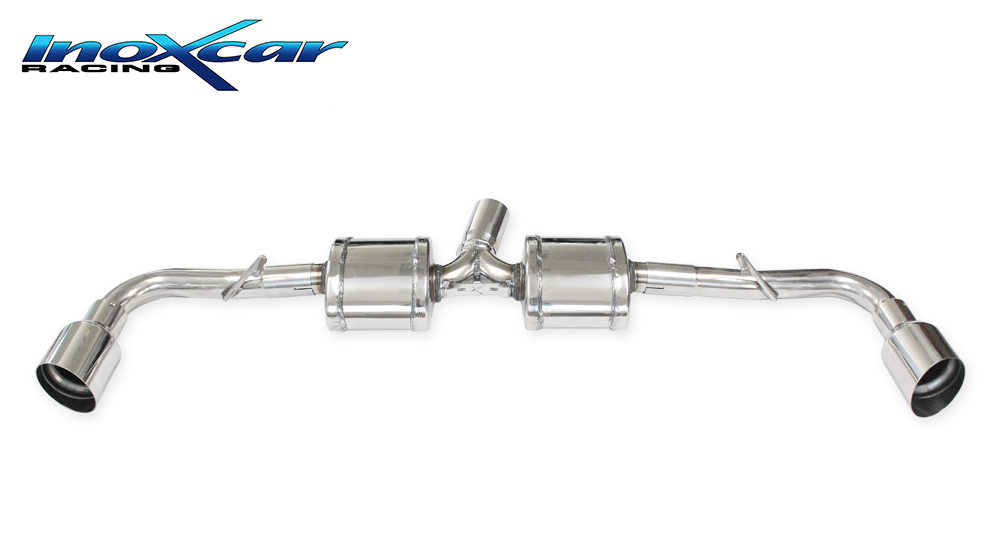 Inox AL4C.02.10RA 2 Silencieux arriere 1X100 RACING droite+gauche