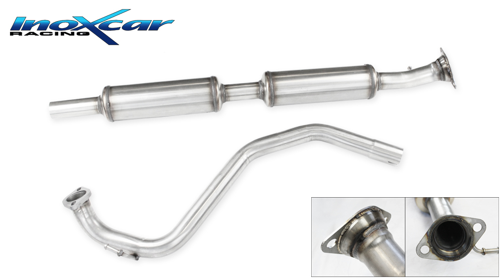 Inox TCSWIS.02 Tube central avec silencieux (2 Silencieux arriere)
