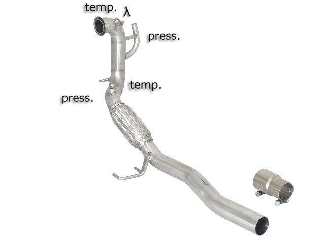 Tube Ragazzon Volkswagen Golf Mk5 (typ 1K) 1.9TDi DPF (66kW / 77kW) - 2.0TDi DPF (103kW) 12/2004>>10/2008